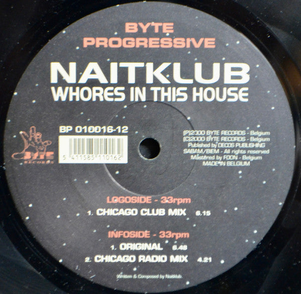 Naitklub : Whores In This House (12")