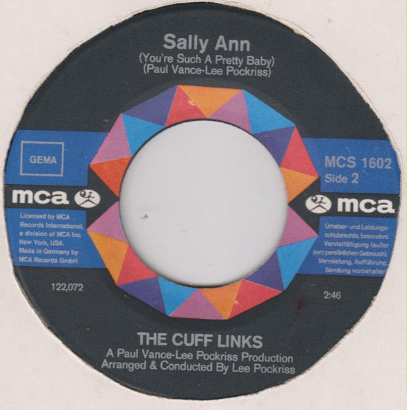 The Cuff Links : When Julie Comes Around / Sally Ann (7", Single, Bla)