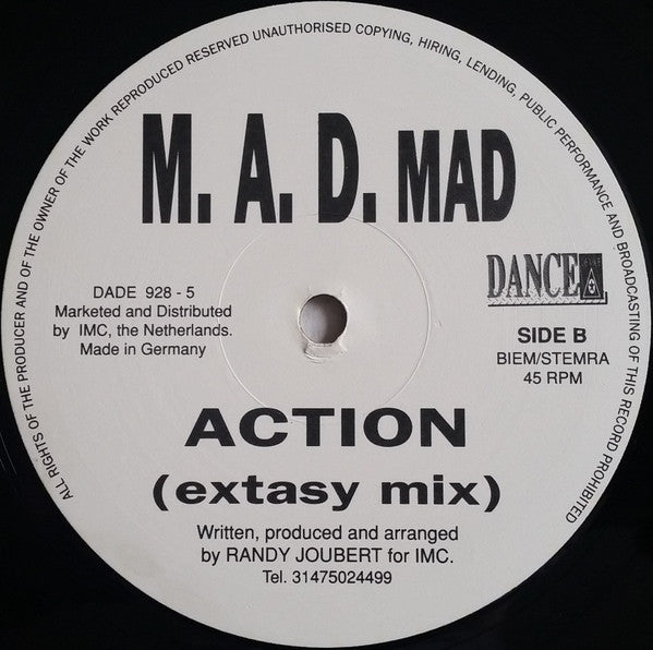 M. A. D. MAD : Action (12")