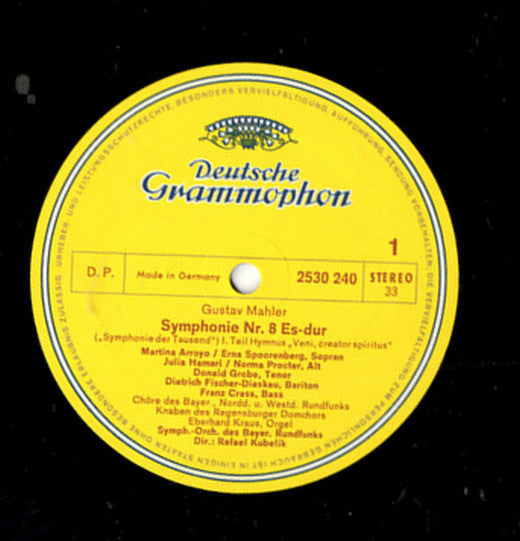 Gustav Mahler - Symphonie-Orchester Des Bayerischen Rundfunks, Rafael Kubelik : Symphonie Nr. 8 "Symphonie Der Tausend" · "Symphony Of A Thousand" (2xLP, Album, Gat)