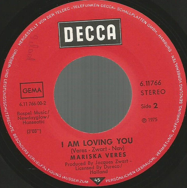 Mariska Veres : Take Me High (7", Single)