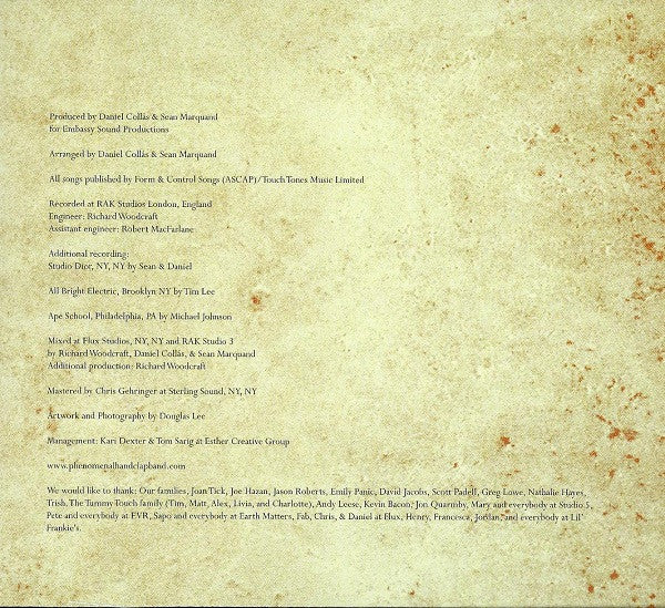 The Phenomenal Handclap Band : Form & Control (CD, Album)