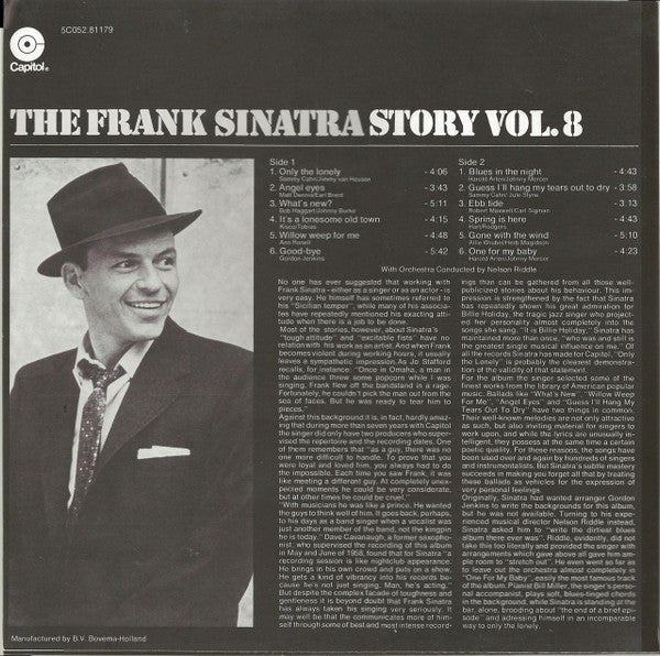 Frank Sinatra : Frank Sinatra Sings For Only The Lonely (LP, Album, RE)