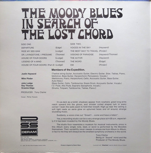 The Moody Blues : In Search Of The Lost Chord (LP, Album, RP, Gat)