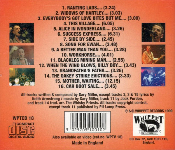 The Whisky Priests : "Here Come The Ranting Lads" - Live! (CD, Album, RM)