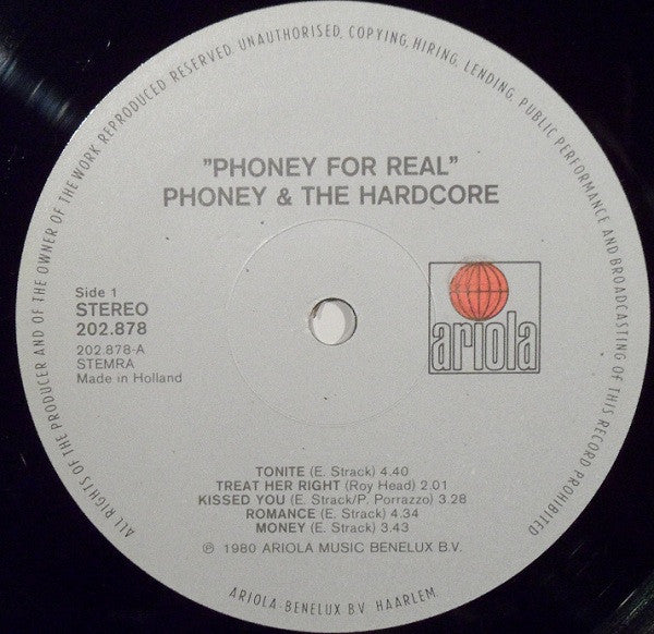 Phoney & The Hardcore : Phoney For Real (LP, Album)