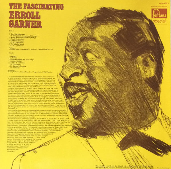 Erroll Garner : The Fascinating Erroll Garner (LP, Comp, RE)