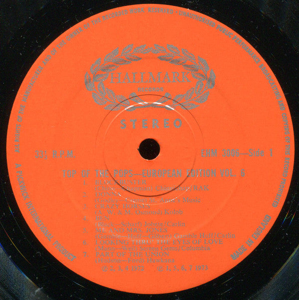 The Top Of The Poppers : Top Of The Pops - European Edition Vol. 6 (LP)