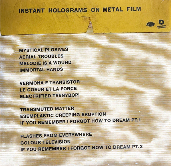 Stereolab : INSTANT HOLOGRAMS ON METAL FILM (LP, Album, cle)