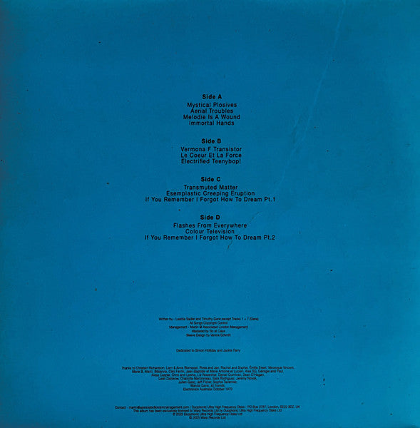 Stereolab : INSTANT HOLOGRAMS ON METAL FILM (LP, Album, cle)