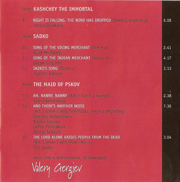 Valery Gergiev / Kirov Chorus And Kirov Orchestra : Rimsky-Korsakov Opera Highlights (CD, Album)