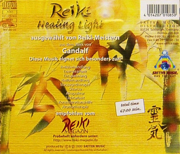 Gandalf : Reiki Healing Light (CD, Comp)