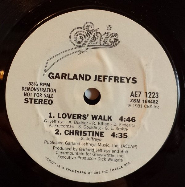 Garland Jeffreys : Escapades (7", EP, Promo, Styrene, Ter)