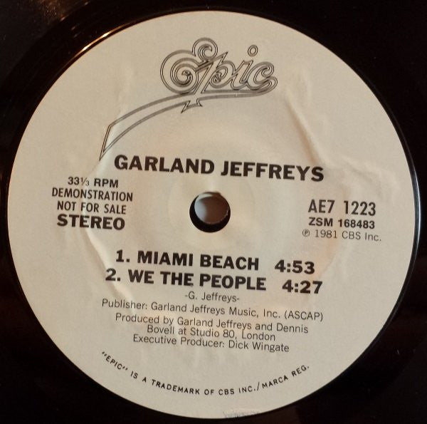 Garland Jeffreys : Escapades (7", EP, Promo, Styrene, Ter)
