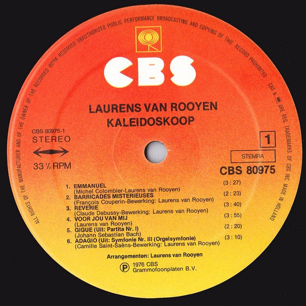 Laurens van Rooyen : Kaleidoskoop (LP, Album)