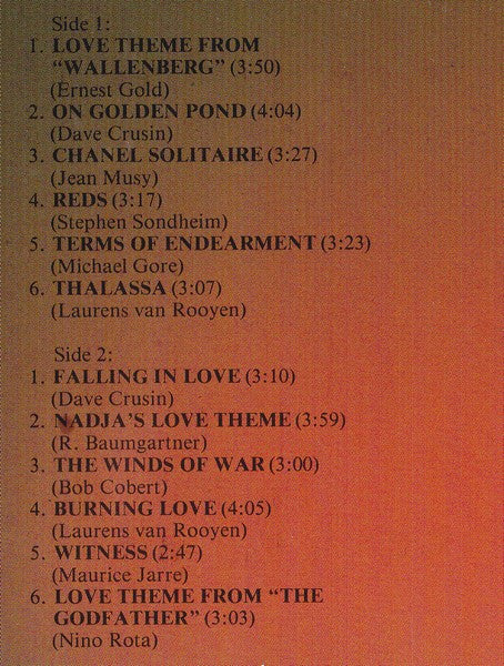 Laurens van Rooyen : Plays Falling In Love And Other Beautiful Themes (LP)