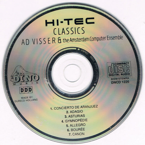 Ad Visser & The Amsterdam Computer Ensemble : Hi-Tec Classics (CD, Album)