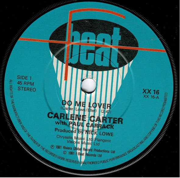 Carlene Carter : Do Me Lover (7")