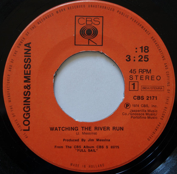 Loggins And Messina : Watching The River Run (7", Single)