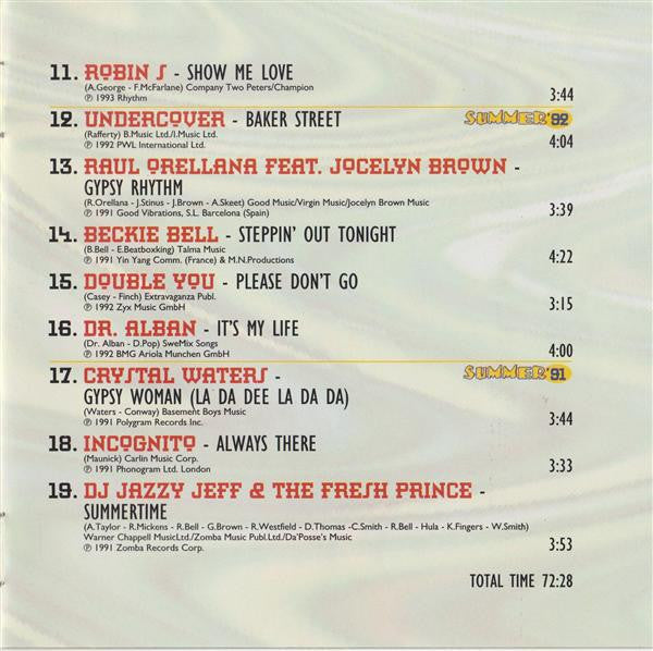 Various : Summer Dance Hits (CD, Comp)