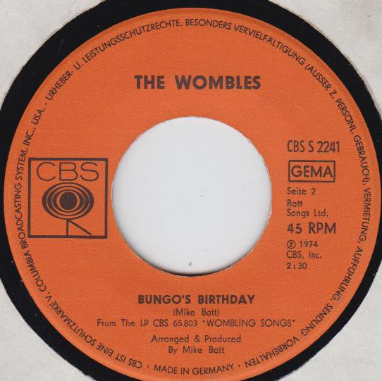 The Wombles : Remember You're A Womble (7", Single)