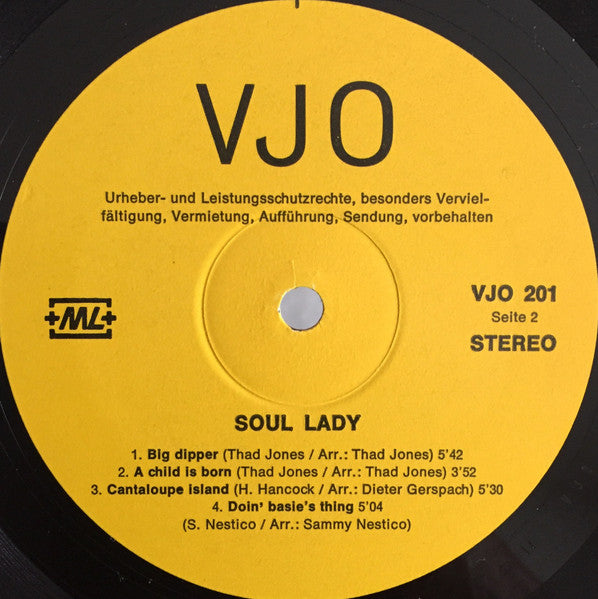 The Vindonissa Jazz Orchestra : Soul Lady (LP)