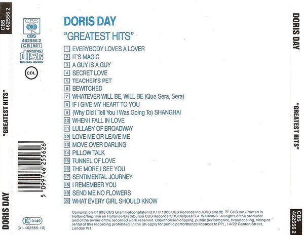 Doris Day : Greatest Hits (CD, Comp)