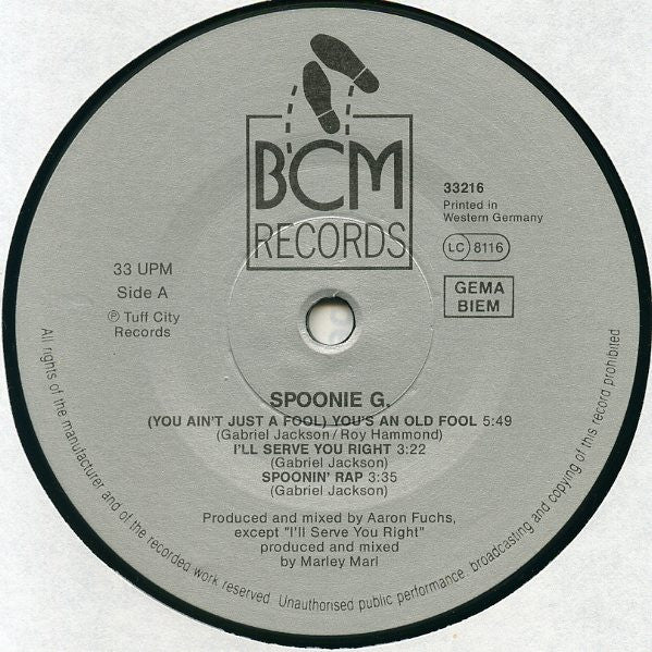 Spoonie Gee : Old And New Jams (LP, Comp)