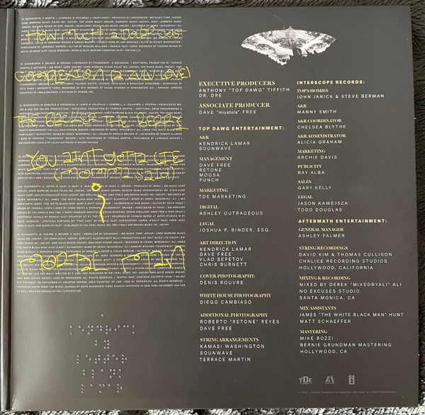 Kendrick Lamar : To Pimp A Butterfly (2xLP, Ltd, Met)