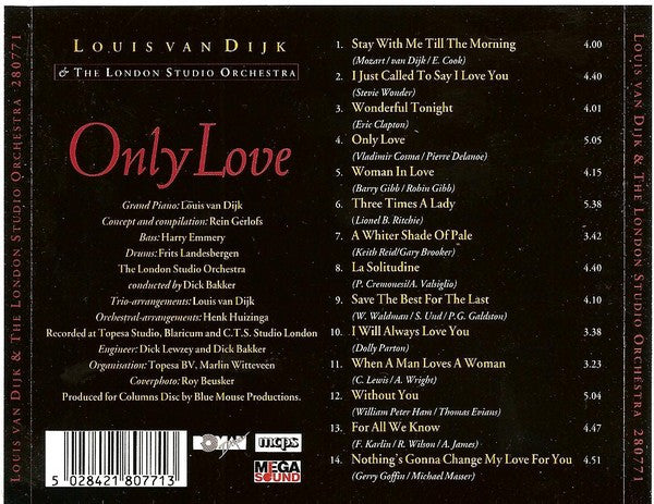 Louis van Dijk & The London Studio Orchestra : Only Love (CD, Album)
