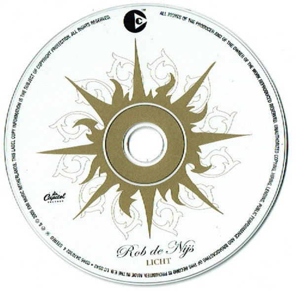 Rob De Nijs : Licht (CD, Album, Copy Prot.)