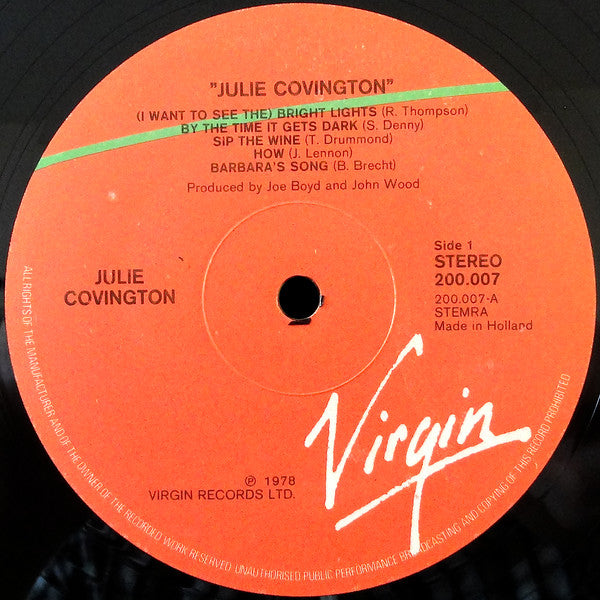 Julie Covington : Julie Covington (LP, Album)