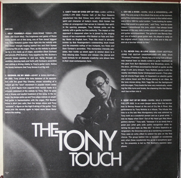 Tony Mottola : The Tony Touch (The Best Of Tony Mottola) (LP, Comp, Gat)