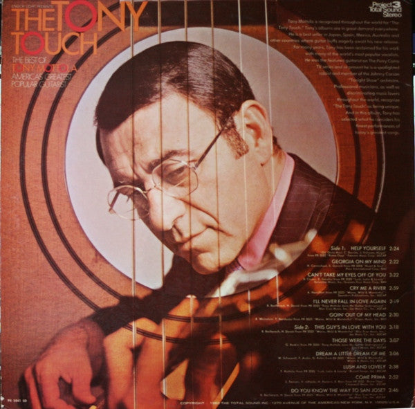 Tony Mottola : The Tony Touch (The Best Of Tony Mottola) (LP, Comp, Gat)