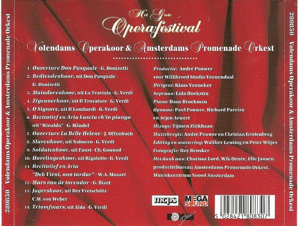 Het Volendams Opera Koor o.l.v. Klaas Venneker & Amsterdams Promenade Orkest : Het Grote Operafestival (CD, Album)