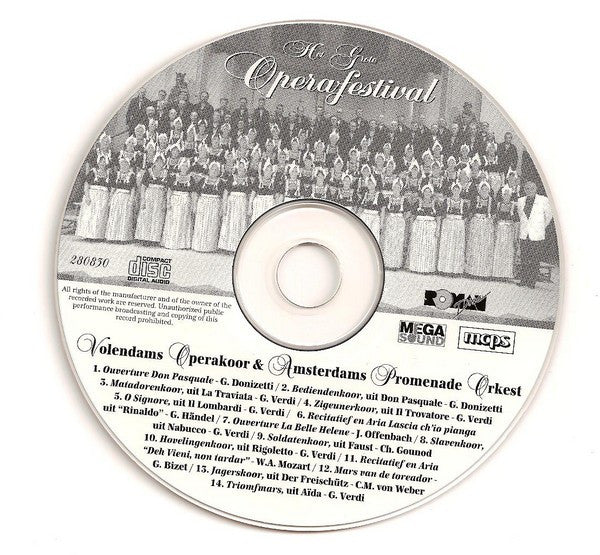 Het Volendams Opera Koor o.l.v. Klaas Venneker & Amsterdams Promenade Orkest : Het Grote Operafestival (CD, Album)