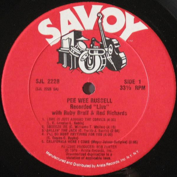Pee Wee Russell With Ruby Braff And Red Richards : The Individualism Of Pee Wee Russell (2xLP, Comp)