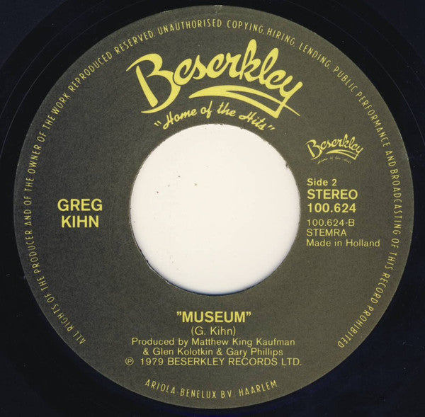 Greg Kihn : In The Naked Eye (7", Single)