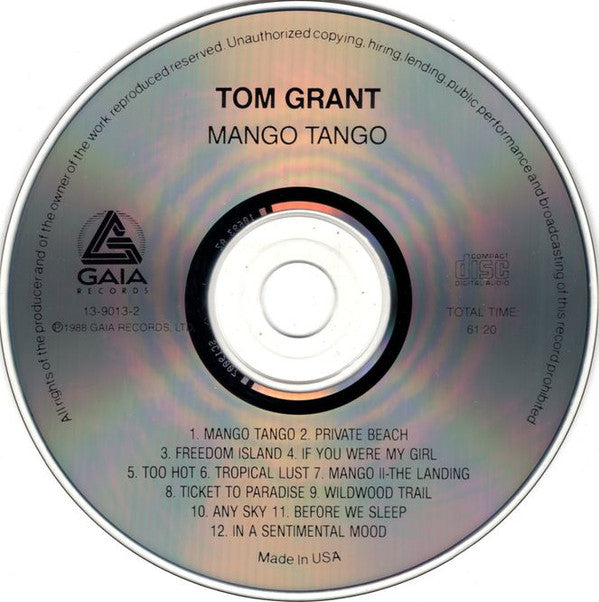 Tom Grant (2) : Mango Tango (CD, Album)