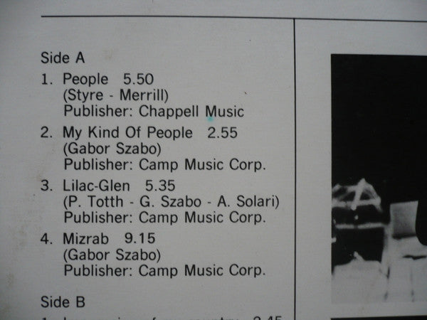 Gabor Szabo : Small World (LP, Album, RE)