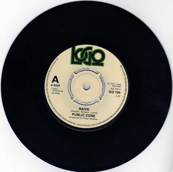 Public Zone : Naive (7", Single)