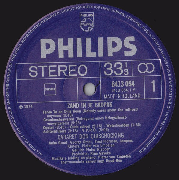 Don Quishocking : Zand In Je Badpak (LP, Album)