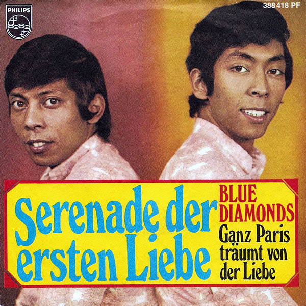 The Blue Diamonds : Ganz Paris Träumt Von Der Liebe (7", Single, Mono)