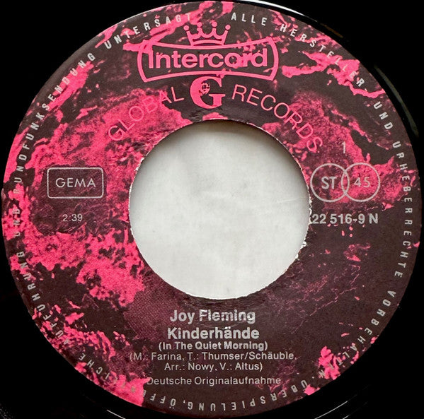 Joy Fleming : Kinderhände (In The Quiet Morning) (7", Single)