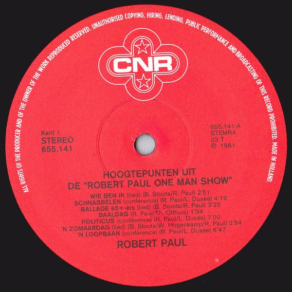 Robert Paul : One Man Show (LP)