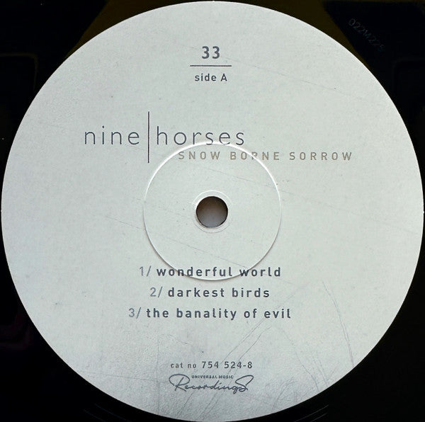 Nine Horses : Snow Borne Sorrow (2xLP, Album, RE)