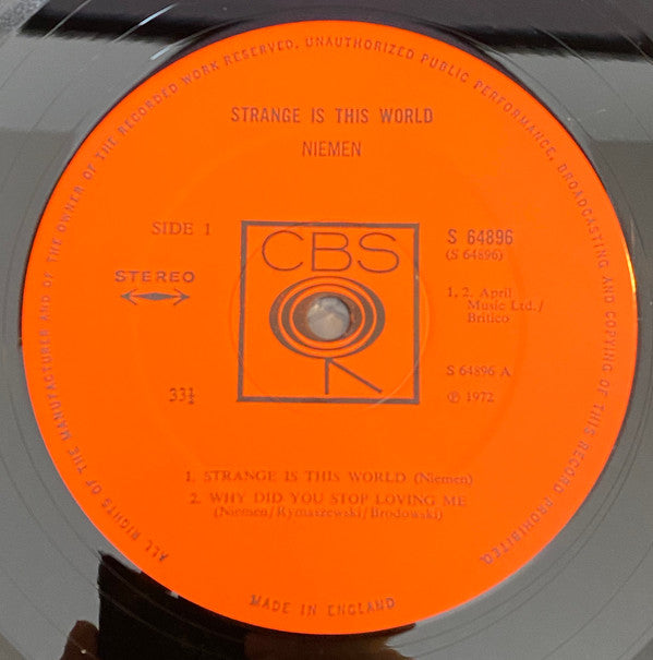 Czesław Niemen : Strange Is This World (LP, Album)