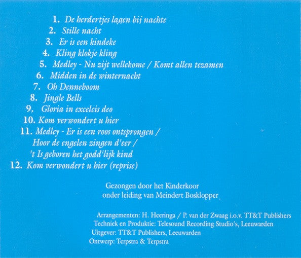 Het Fries Jeugdkoor o.l.v. Meindert Bosklopper : Kinder Kerstspecial (CD, Album)