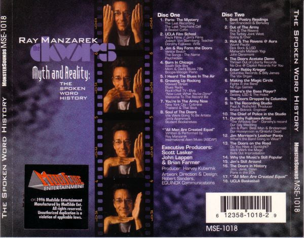Ray Manzarek : The Doors - Myth And Reality, The Spoken Word History (2xCD, Album)