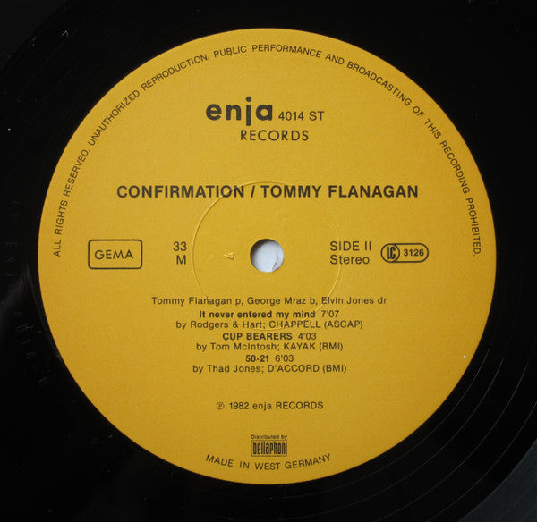Tommy Flanagan : Confirmation (LP, Album)